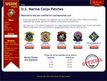 Tablet Screenshot of marinepatches.com